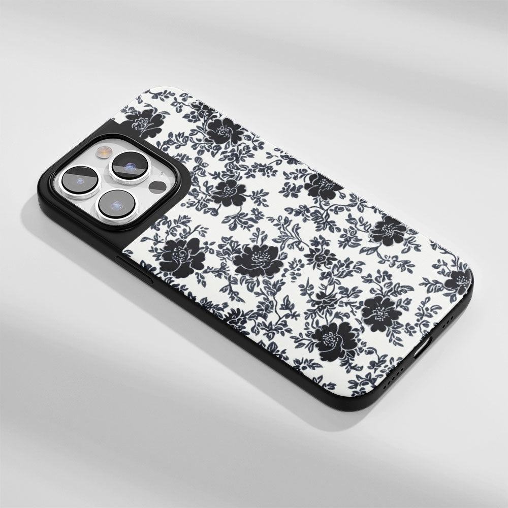 Industry-Level Tough Matte Flowers iPhone Case