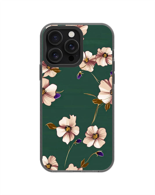 Latest 3rd-Generation Pop Tough Matte Flowers iPhone Case (MagSafe-Compatible) [Back Cover Only]