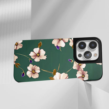 Industry-Level Tough Matte Flowers iPhone Case