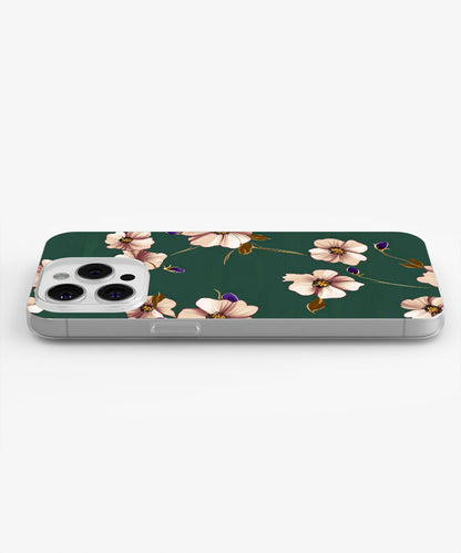 Latest 3rd-Generation Crystal Tough Glossy Flowers iPhone Case (MagSafe-Compatible)