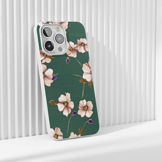 Latest 3rd-Generation Crystal Tough Glossy Flowers iPhone Case