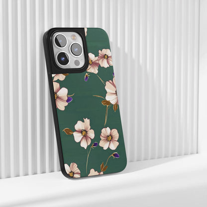 Industry-Level Tough Matte Flowers iPhone Case