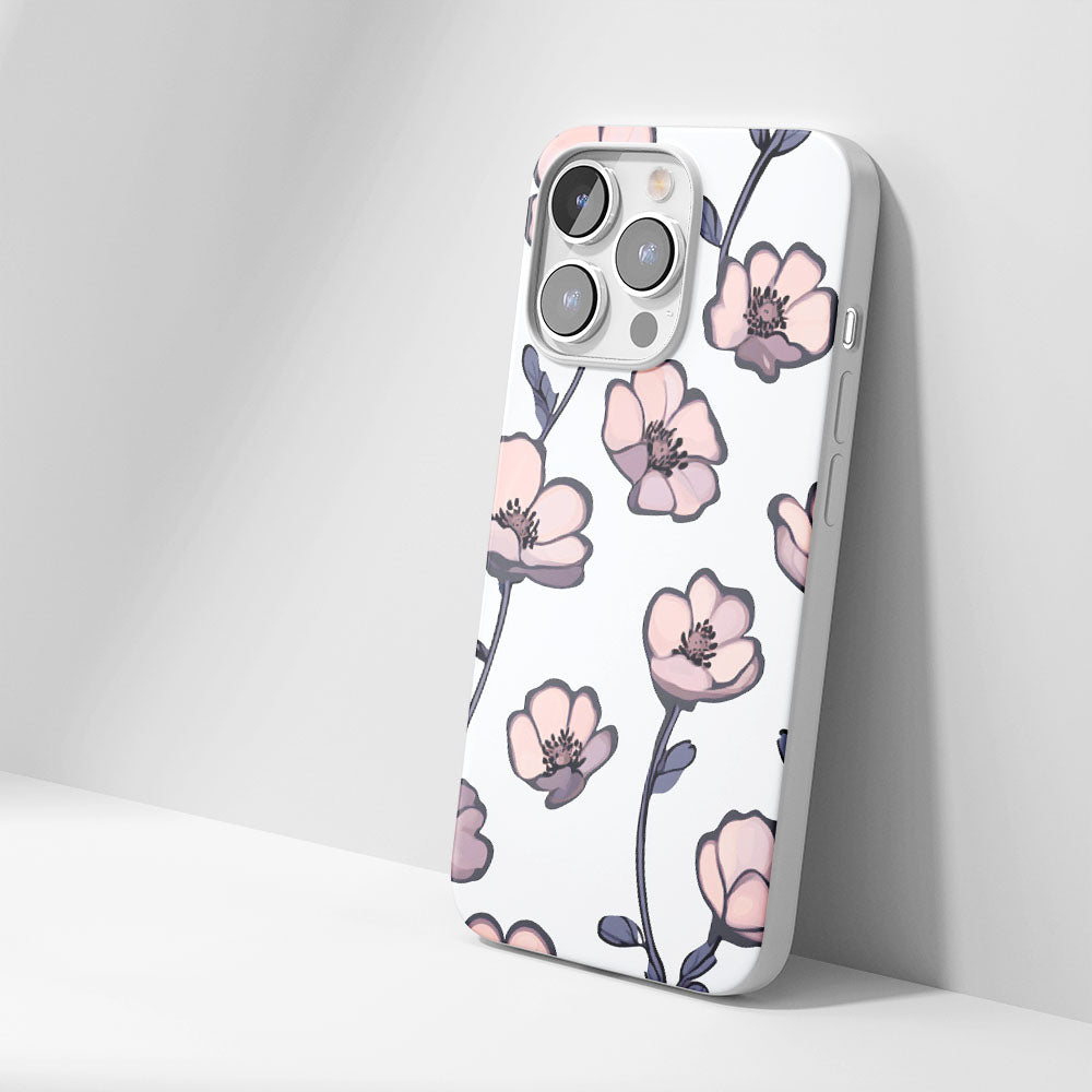 Latest 3rd-Generation Crystal Tough Glossy Flowers iPhone Case