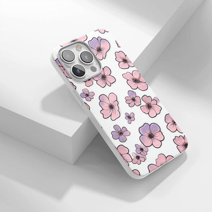 Latest 3rd-Generation Crystal Tough Glossy Flowers iPhone Case