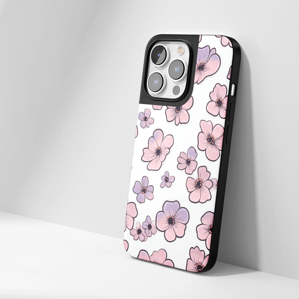 Industry-Level Tough Matte Flowers iPhone Case