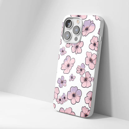 Latest 3rd-Generation Crystal Tough Glossy Flowers iPhone Case