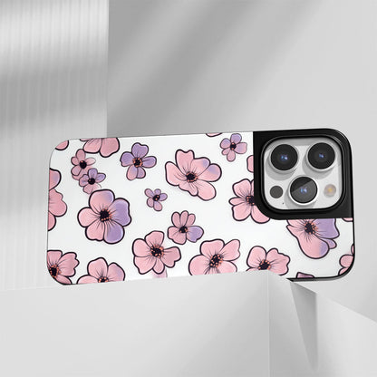 Industry-Level Tough Matte Flowers iPhone Case