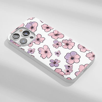 Latest 3rd-Generation Crystal Tough Glossy Flowers iPhone Case