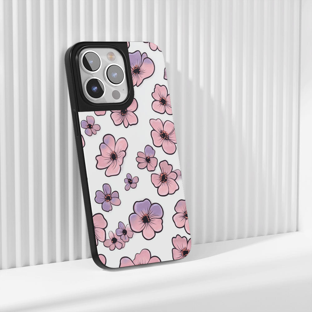 Industry-Level Tough Matte Flowers iPhone Case