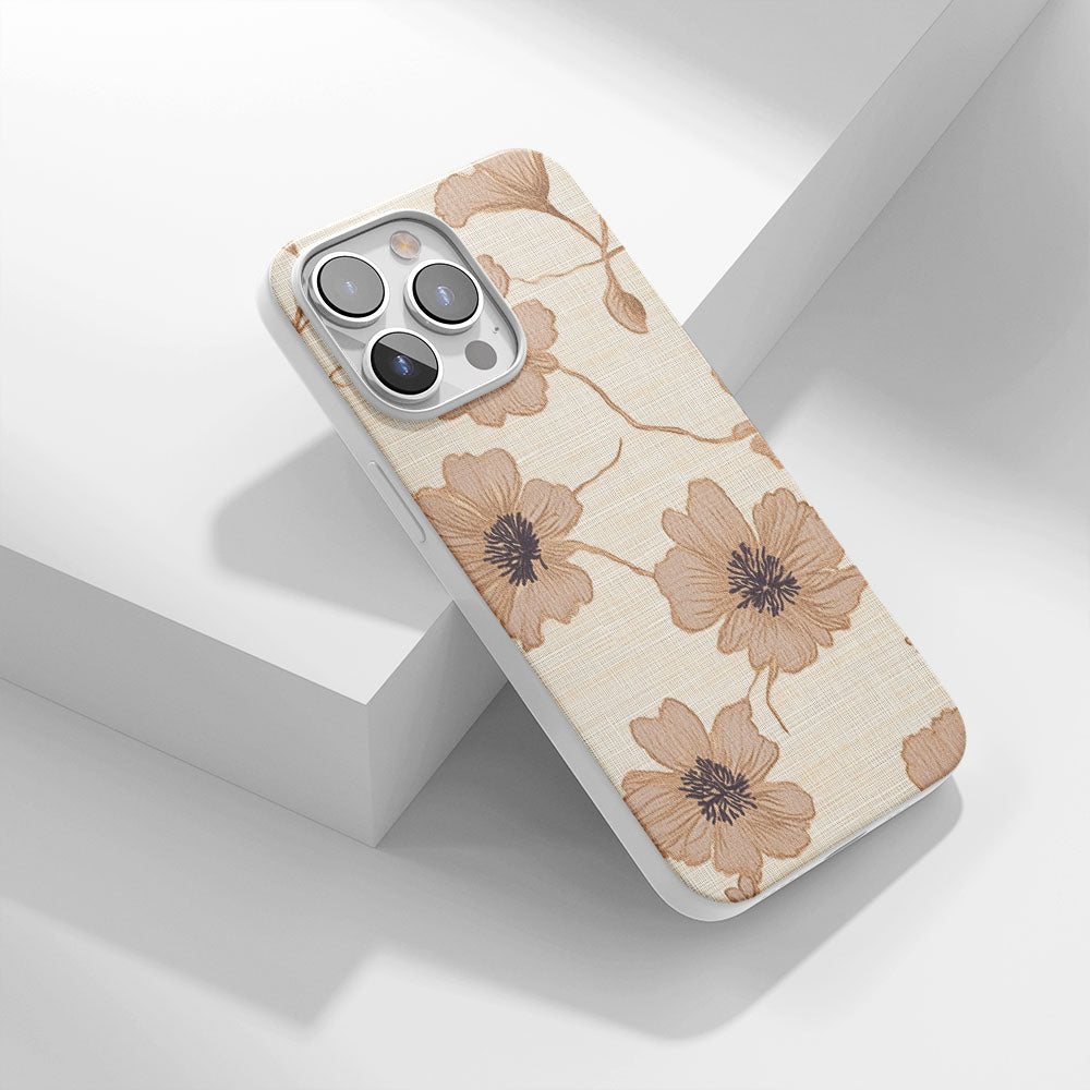 Latest 3rd-Generation Crystal Tough Glossy Flowers iPhone Case