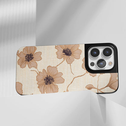 Industry-Level Tough Matte Flowers iPhone Case