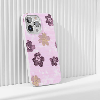 Latest 3rd-Generation Crystal Tough Glossy Flowers iPhone Case