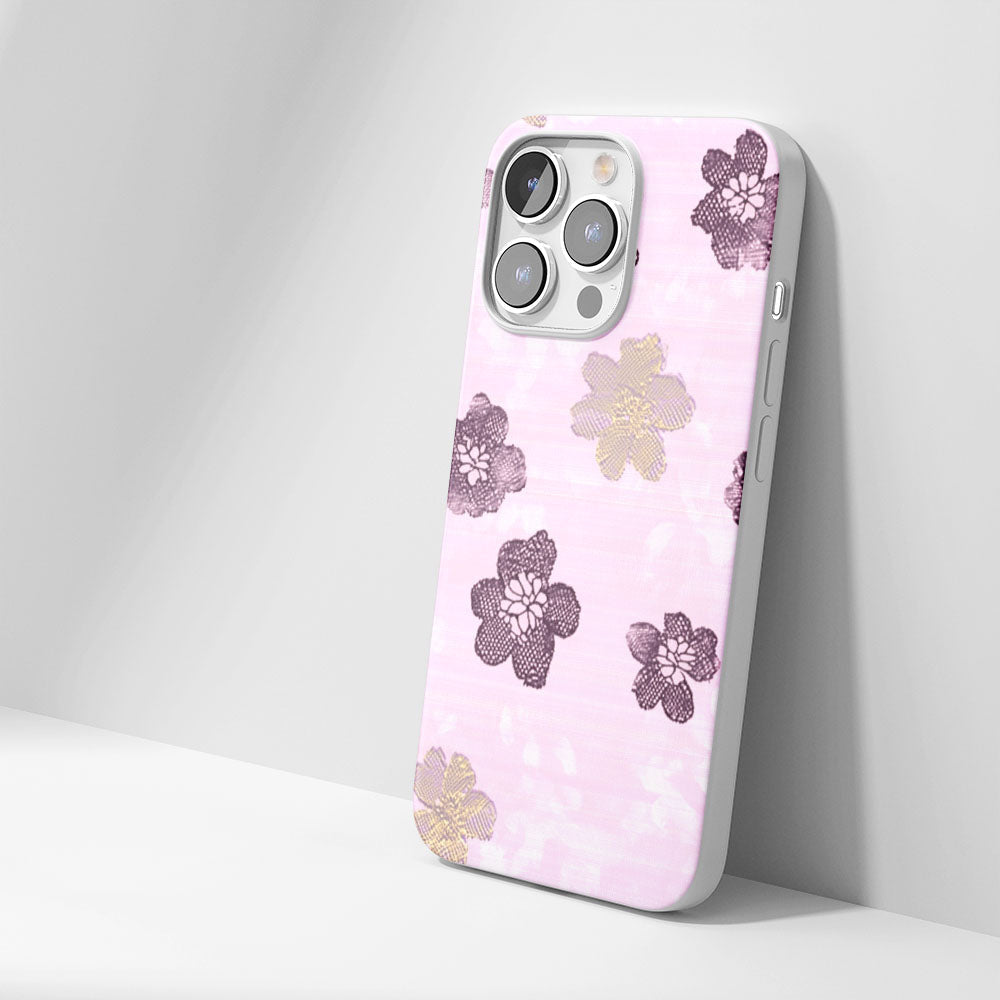 Latest 3rd-Generation Crystal Tough Glossy Flowers iPhone Case