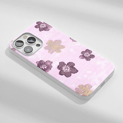 Latest 3rd-Generation Crystal Tough Glossy Flowers iPhone Case