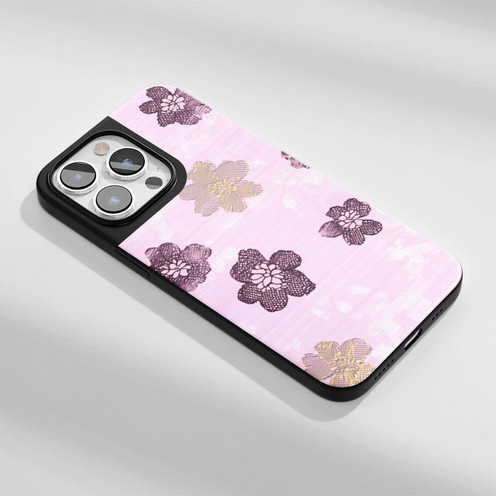 Industry-Level Tough Matte Flowers iPhone Case