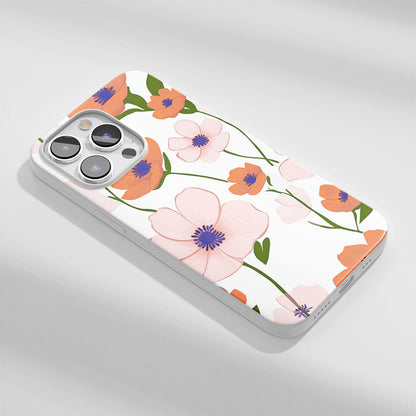 Latest 3rd-Generation Crystal Tough Glossy Flowers iPhone Case