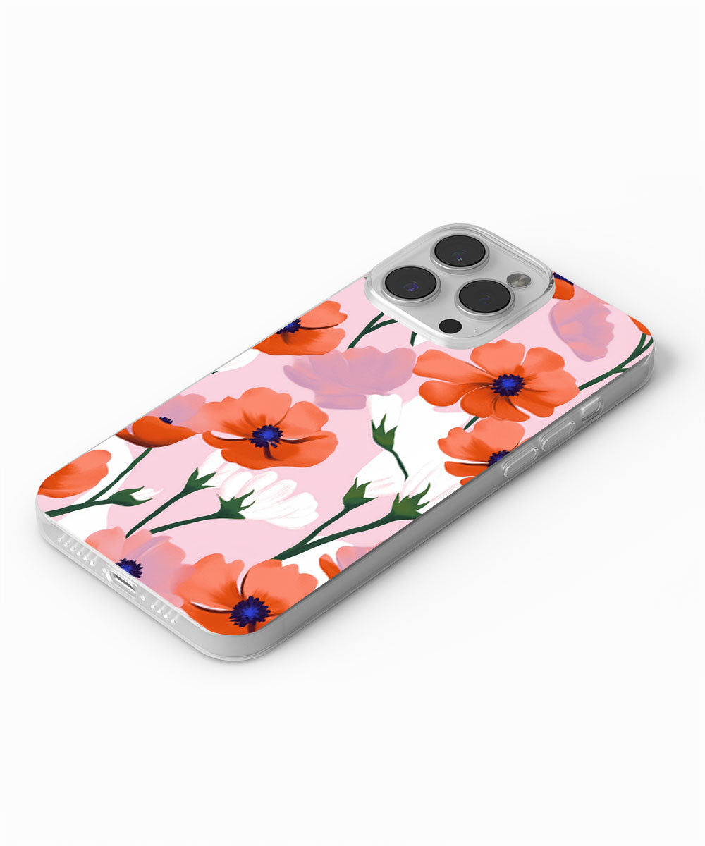Latest 3rd-Generation Crystal Tough Glossy Flowers iPhone Case (MagSafe-Compatible)