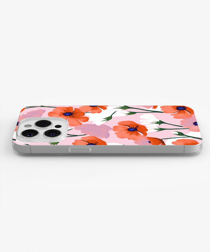 Latest 3rd-Generation Crystal Tough Glossy Flowers iPhone Case (MagSafe-Compatible)