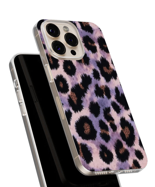 Latest 3rd-Generation Crystal Tough Glossy Leopard Print iPhone Case (MagSafe-Compatible)