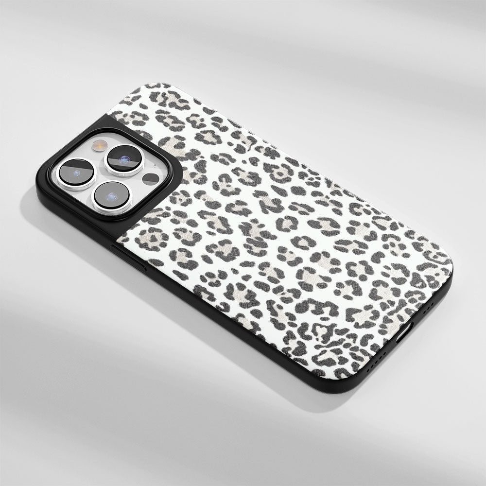 Industry-Level Tough Matte Leopard Print iPhone Case