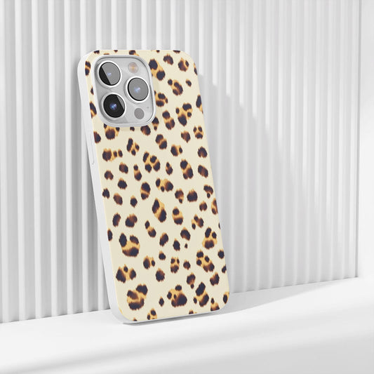 Latest 3rd-Generation Crystal Tough Glossy Leopard Print iPhone Case