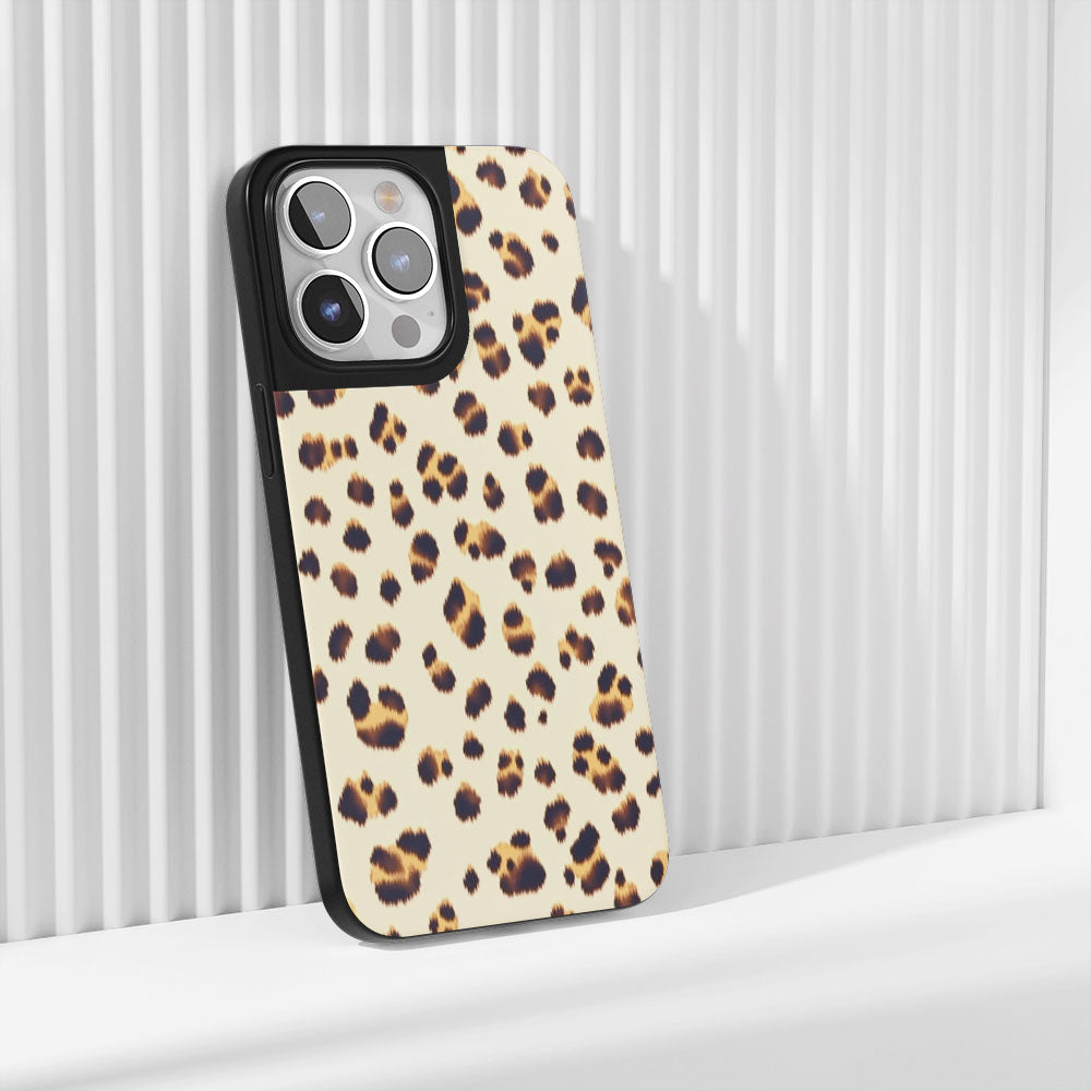 Industry-Level Tough Matte Leopard Print iPhone Case