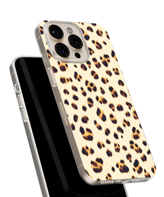 Latest 3rd-Generation Crystal Tough Glossy Leopard Print iPhone Case (MagSafe-Compatible)