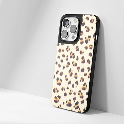 Industry-Level Tough Matte Leopard Print iPhone Case