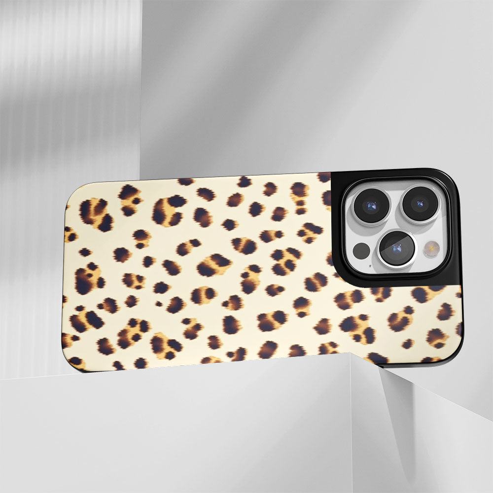 Industry-Level Tough Matte Leopard Print iPhone Case