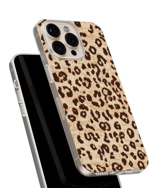 Latest 3rd-Generation Crystal Tough Glossy Leopard Print iPhone Case (MagSafe-Compatible)