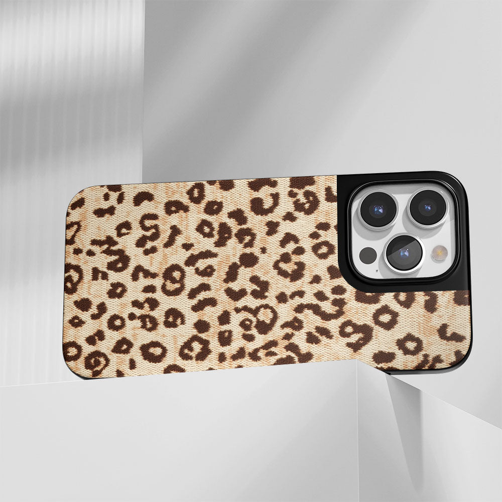 Industry-Level Tough Matte Leopard Print iPhone Case