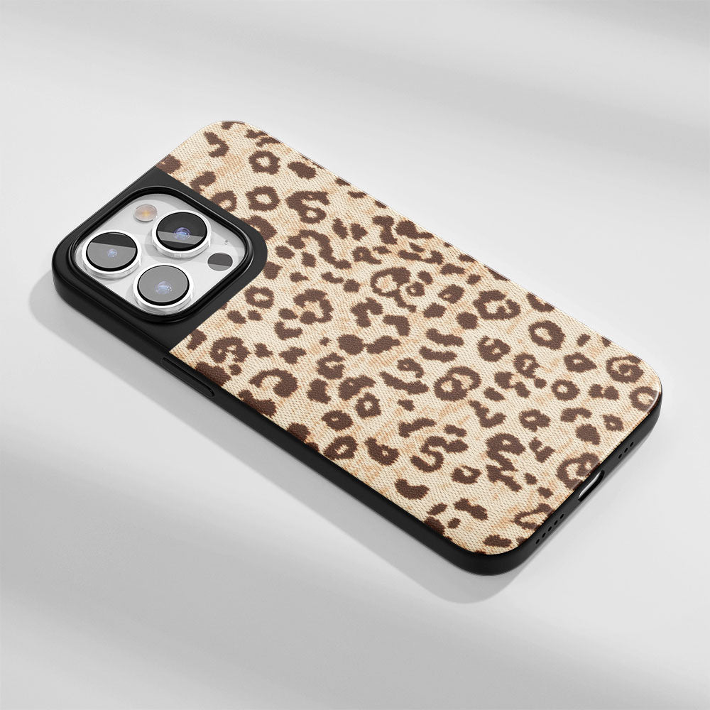 Industry-Level Tough Matte Leopard Print iPhone Case