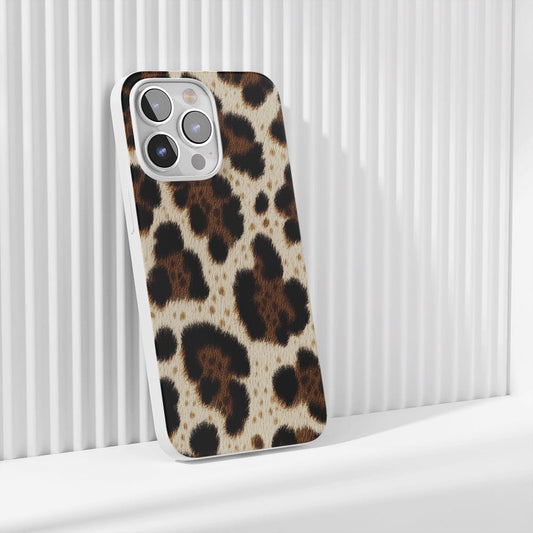 Latest 3rd-Generation Crystal Tough Glossy Leopard Print iPhone Case