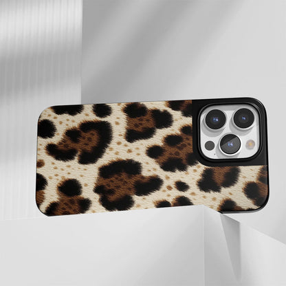 Industry-Level Tough Matte Leopard Print iPhone Case