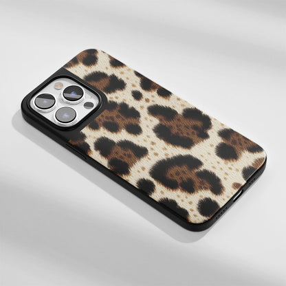 Industry-Level Tough Matte Leopard Print iPhone Case