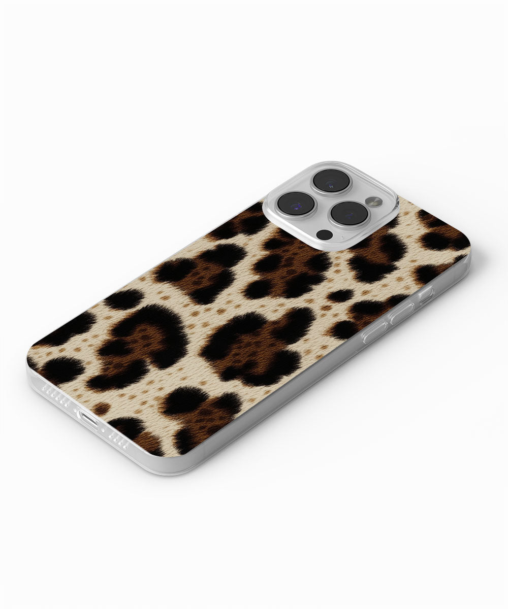 Latest 3rd-Generation Crystal Tough Glossy Leopard Print iPhone Case (MagSafe-Compatible)