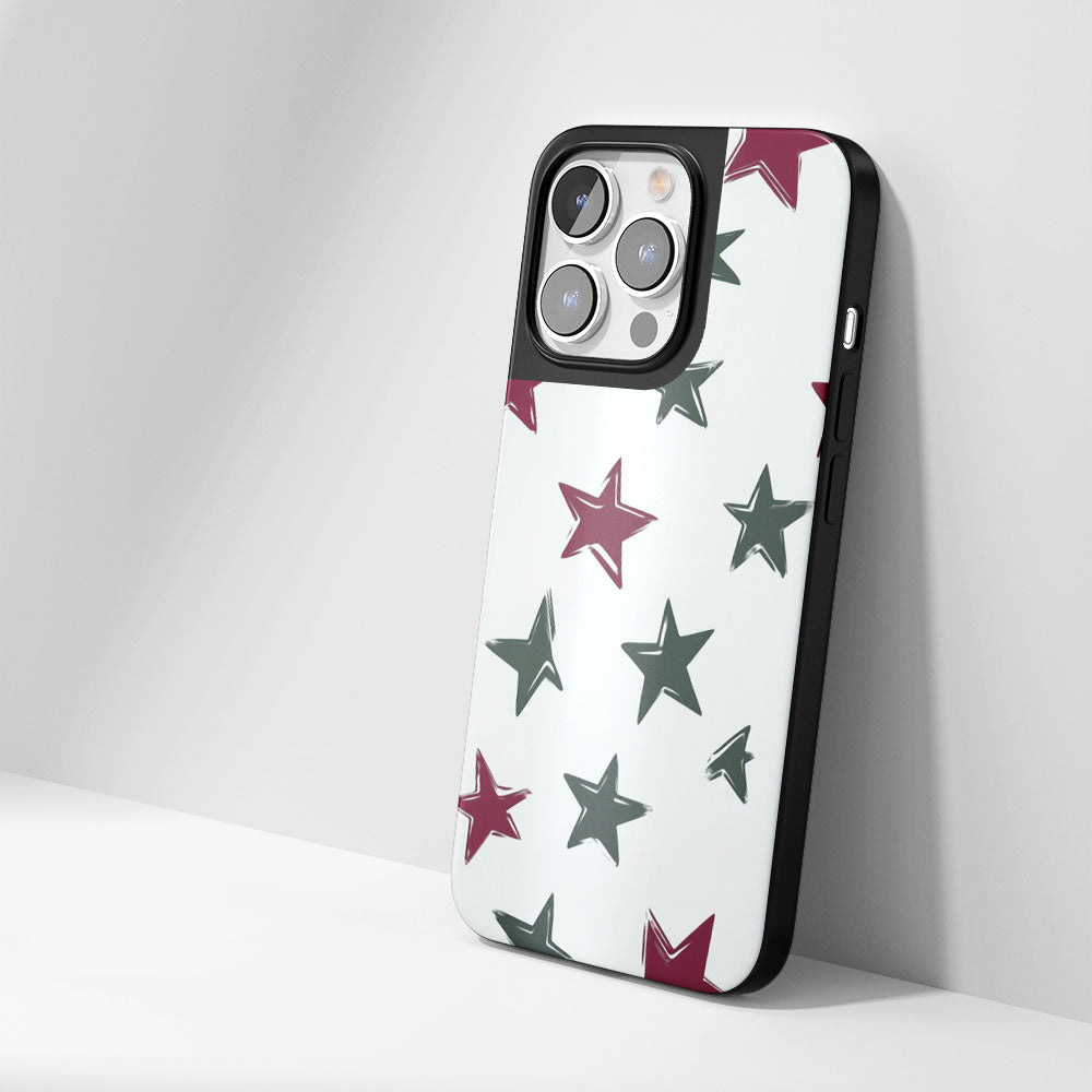 Industry-Level Tough Matte Stars iPhone Case