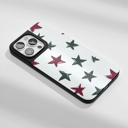 Industry-Level Tough Matte Stars iPhone Case