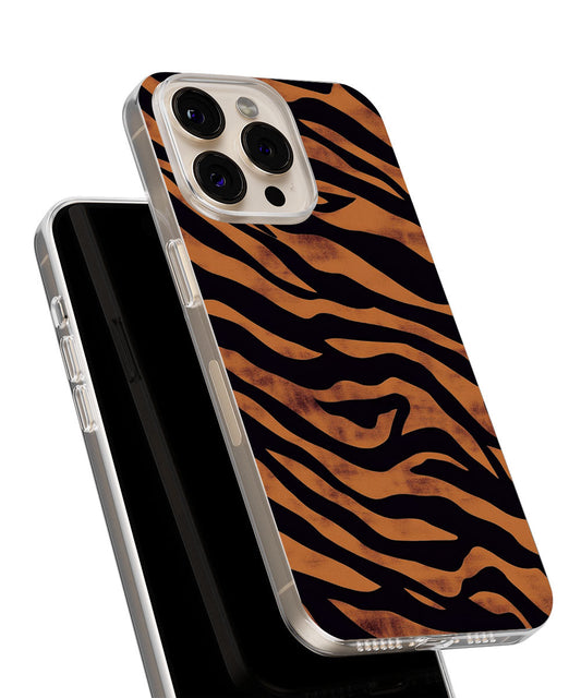 Latest 3rd-Generation Crystal Tough Glossy Tiger Stripes iPhone Case (MagSafe-Compatible)