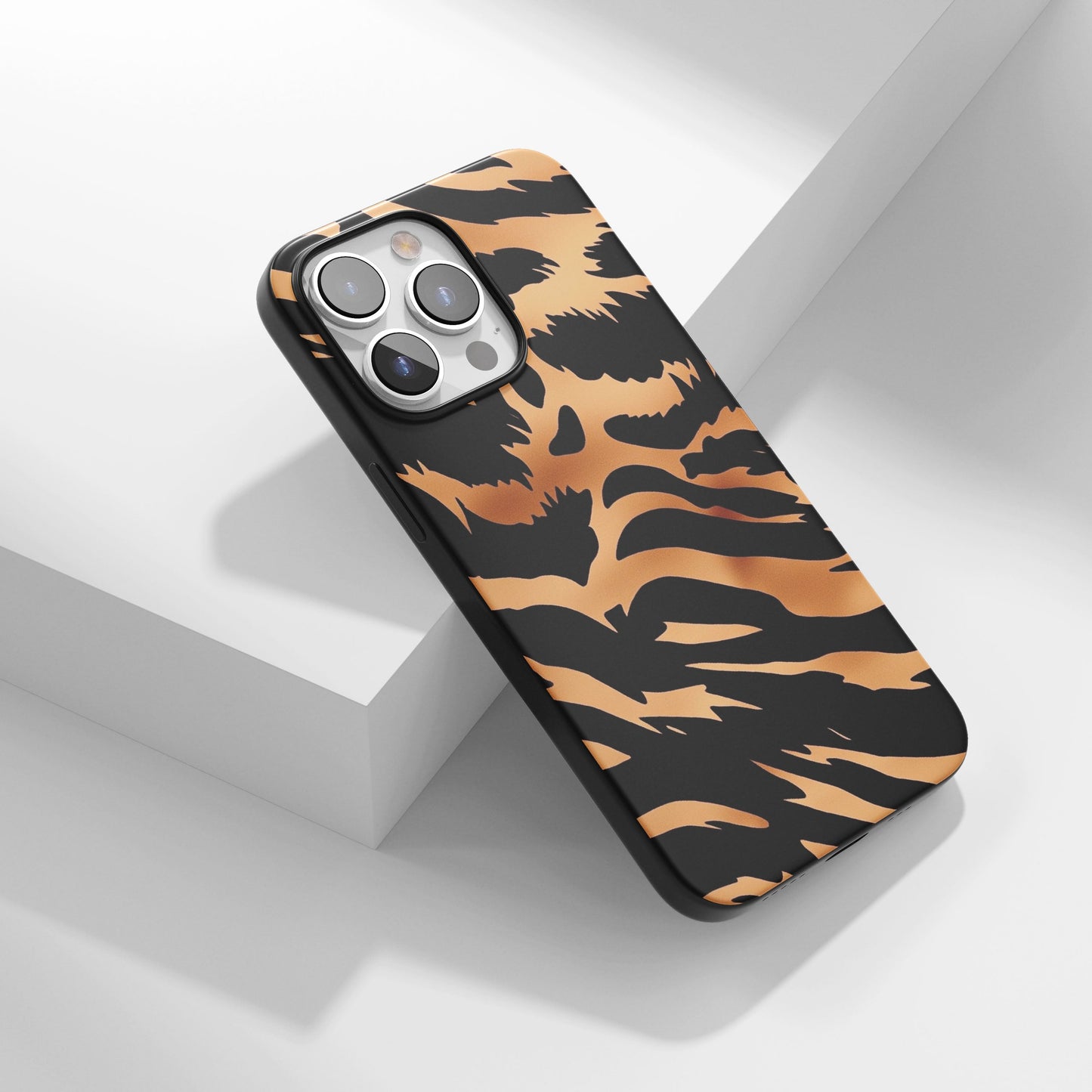 Latest 3rd-Generation Pop Tough Matte Tiger Stripes iPhone Case (MagSafe-Compatible)