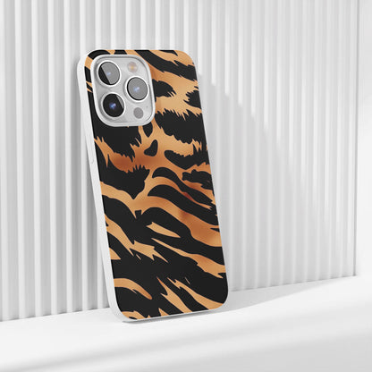 Latest 3rd-Generation Crystal Tough Glossy Tiger Stripes iPhone Case