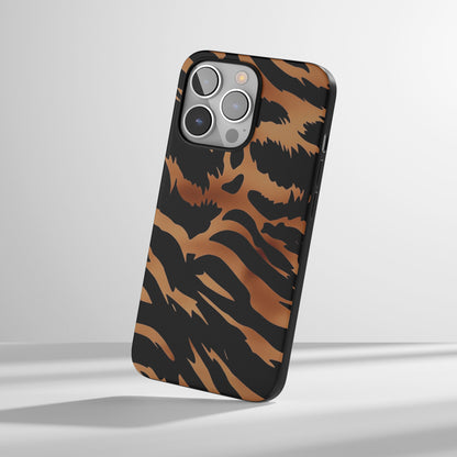 Latest 3rd-Generation Pop Tough Matte Tiger Stripes iPhone Case (MagSafe-Compatible)