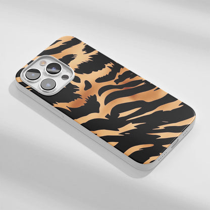 Latest 3rd-Generation Crystal Tough Glossy Tiger Stripes iPhone Case