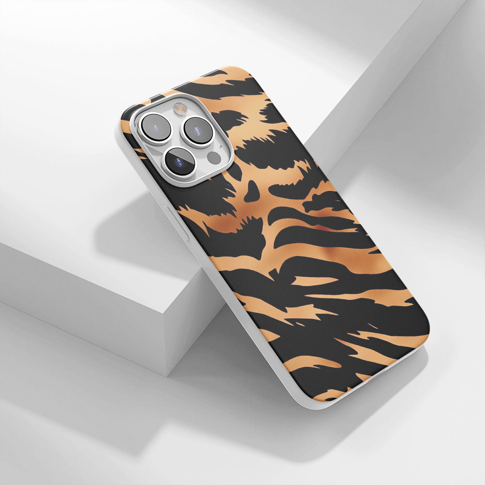 Latest 3rd-Generation Crystal Tough Glossy Tiger Stripes iPhone Case