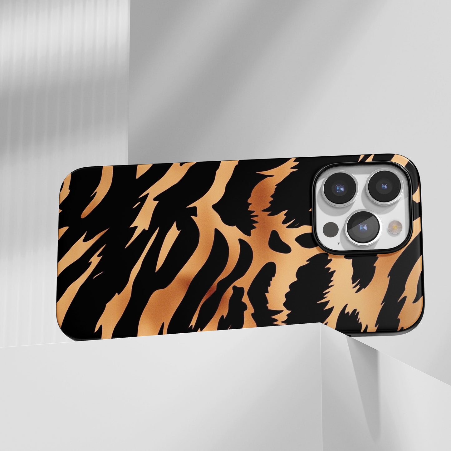 Latest 3rd-Generation Pop Tough Matte Tiger Stripes iPhone Case (MagSafe-Compatible)