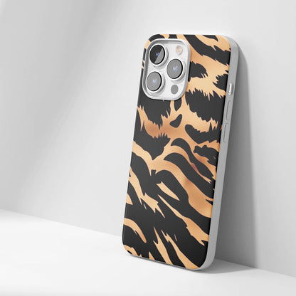 Latest 3rd-Generation Crystal Tough Glossy Tiger Stripes iPhone Case