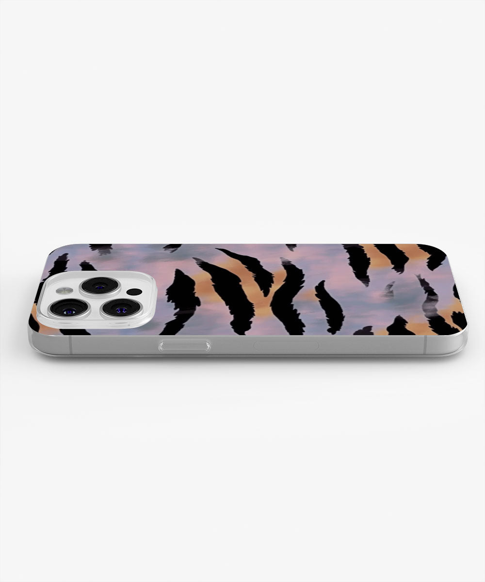 Latest 3rd-Generation Crystal Tough Glossy Tiger Stripes iPhone Case (MagSafe-Compatible)