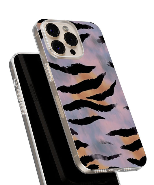 Latest 3rd-Generation Crystal Tough Glossy Tiger Stripes iPhone Case (MagSafe-Compatible)