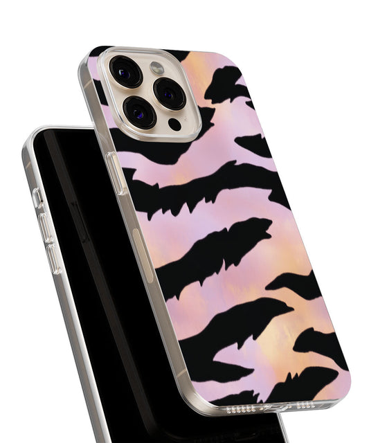 Latest 3rd-Generation Crystal Tough Glossy Tiger Stripes iPhone Case (MagSafe-Compatible)