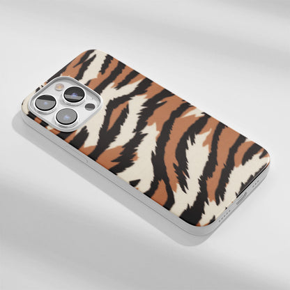 Latest 3rd-Generation Crystal Tough Glossy Tiger Stripes iPhone Case